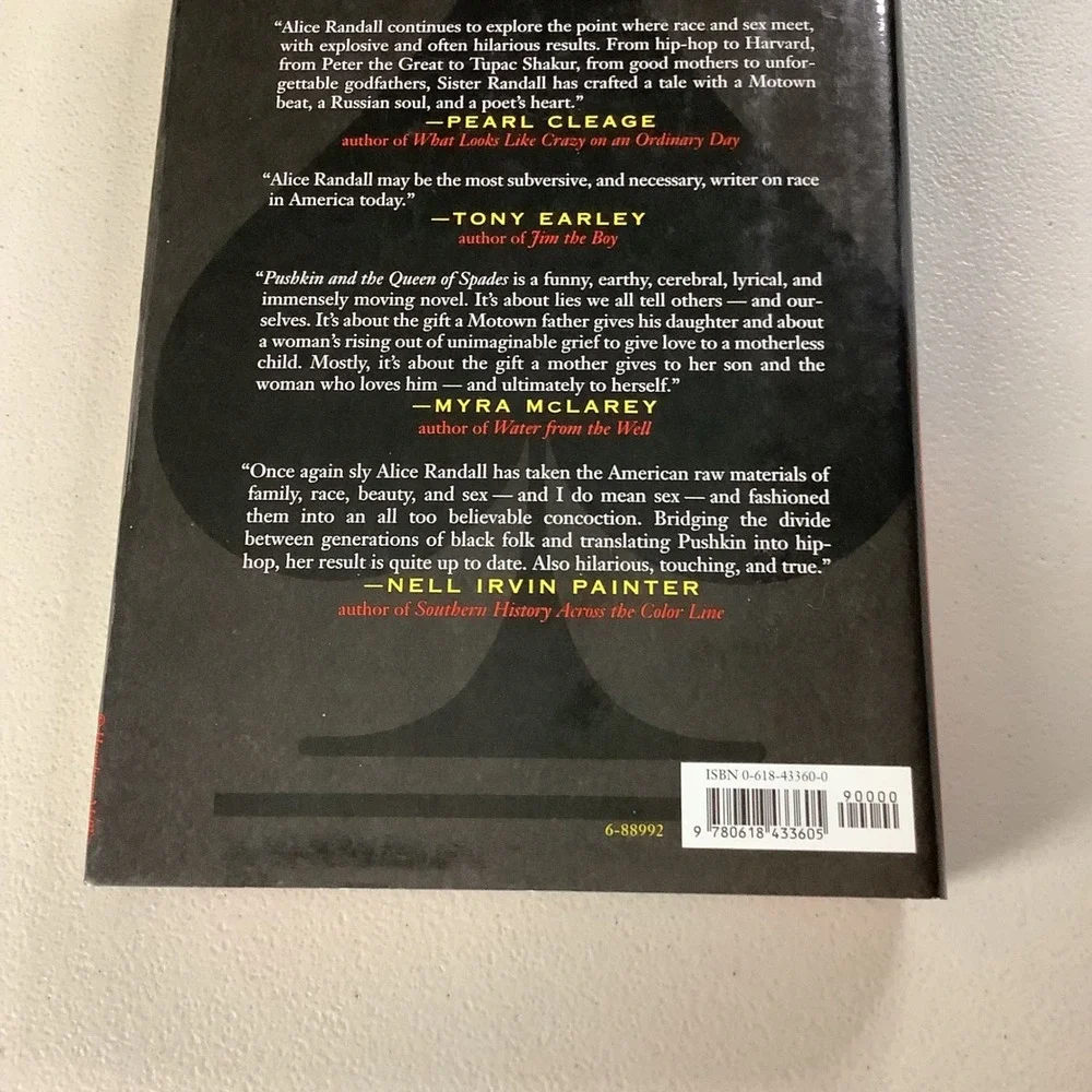 Pushkin and the‎ Queen of Spades A Novel by Alice Randall Hardcover 2004
